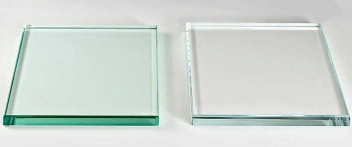 clear and low iron shower door glass