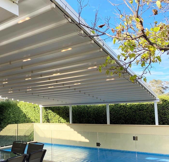 SZG Swimming Pool Retractable Awning Cover