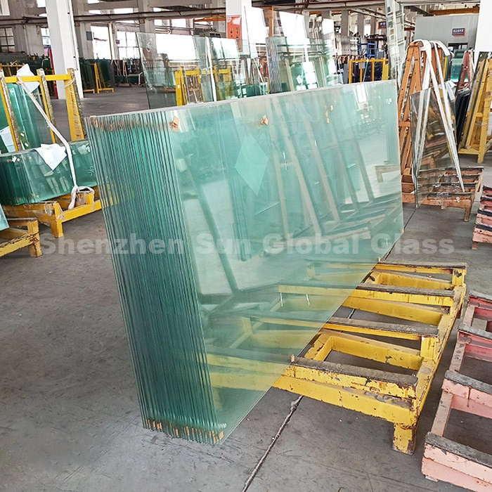 10mm tenpered framrless sliding glass door
