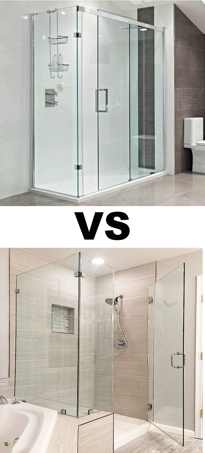 10mm tenpered framrless sliding glass door