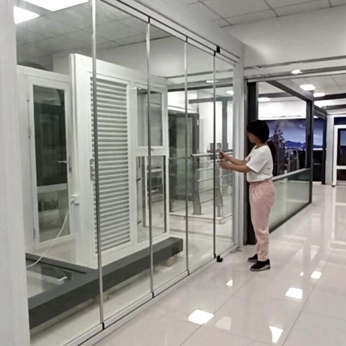 folding sliding door glass