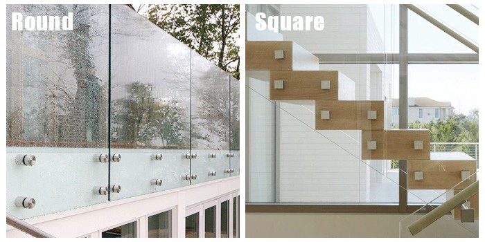 SZG 10mm tempered glass standoff railing