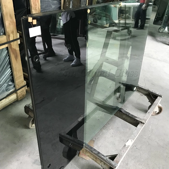 21.52mm laminated glass with bottom silk screen print