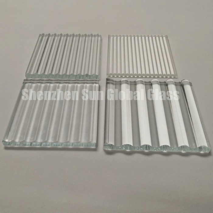 Cina Vetro temperato tinto u da 12 mm, vetro u basso ferro 1/2 pollice ted con vetro ghantinato u, pannello in vetro di sicurezza stretto reed ted 12 mm fl u per decorazione d'interni produttore