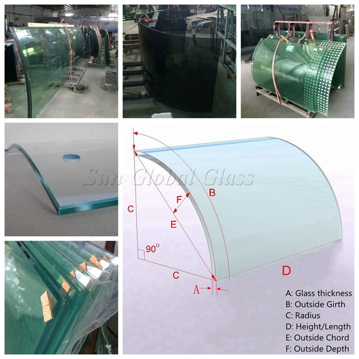 12mm ultra clear curved glass,1/2 inch starphire bent glass,low iron bend tempered glass