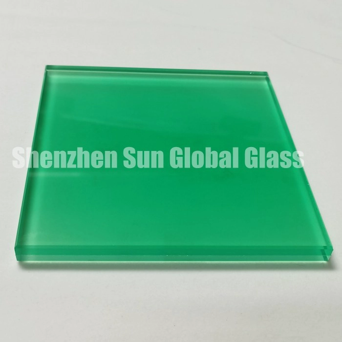 13,52 mm farbig gefrostetes PVB-Verbundglas, 1/2 Zoll grün gefärbtes gehärtetes Verbundglas SGCC-zertifizierte Glasfabrik, 66,4-Farben-ESG-VSG-Glas CE-zertifizierter Glashersteller