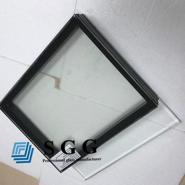48.52 mm doble acristalamiento unidad (DGU), 12 mm templado de vidrio de hierro bajo con HST + 15A + 1010.4 templado laminado de vidrio de hierro bajo