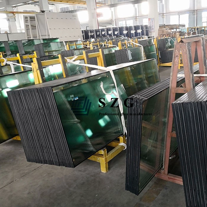 5mm + 12A + 5mm vetro temperato argon temperato low e , vetro temperato satinato IGU a risparmio energetico 22mm, vetro isolante acustico doppio vetro isolante