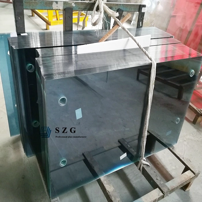 6mm, 8mm, 10mm ford blue tempered glass window, toughened light blue glass for window, safety ESG glass window supplier