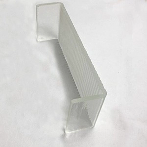 7mm klare dicke Wellen U-Profil-Glasfabrik, U-Kanal-Glasglasplatten, wirtschaftliches U-Formglas für Gebäudewand.