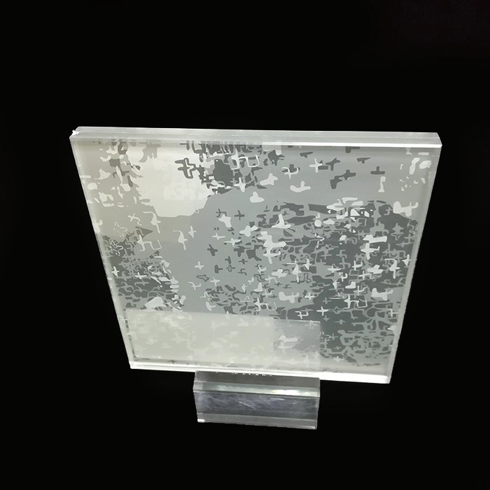 Vidrio laminado de EVA reforzado con calor de 8.76 mm, vidrio laminado de EVA 4 + 0.76 + 4 medio templado, 4.4.2 decorar vidrio laminado de película de EVA