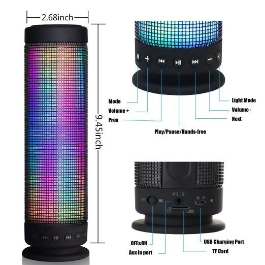 Bluetooth Outdoor Speakers With Lights