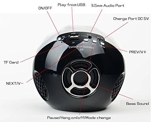 Bluetooth Speaker With Led Lights