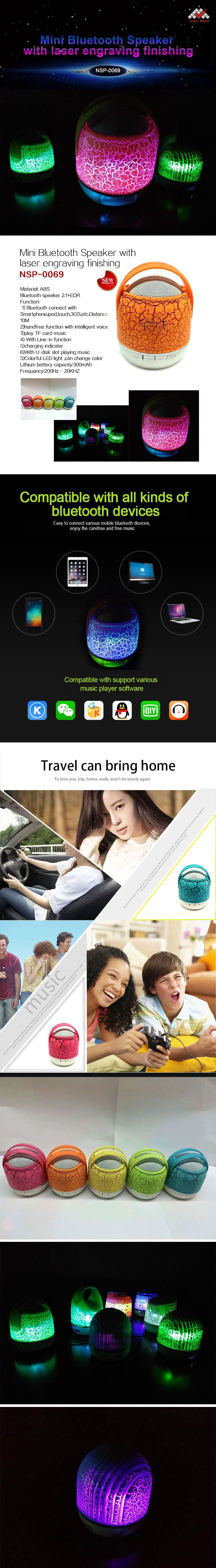 Mini Led Bluetooth Speaker