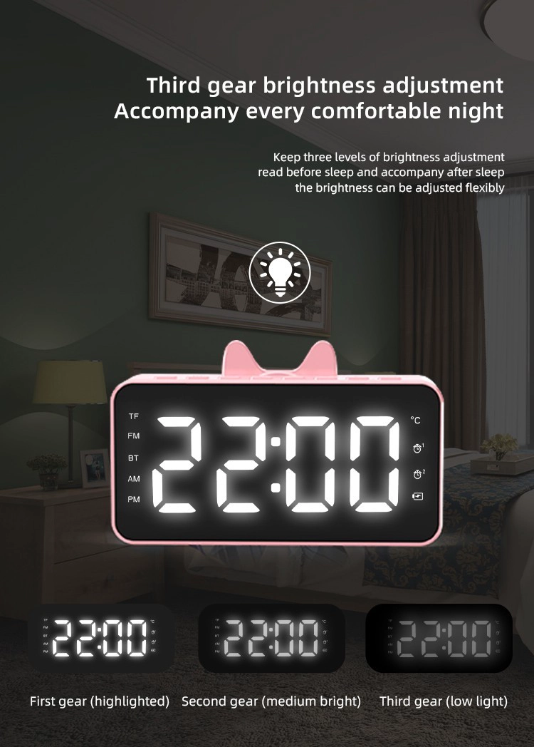 clock bluetooth speaker china