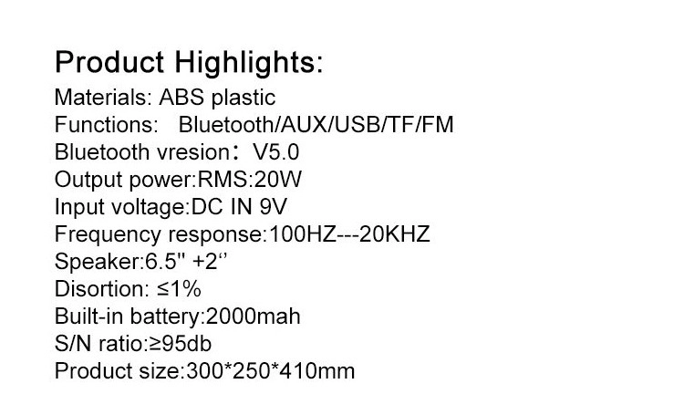 portable speaker with usb port