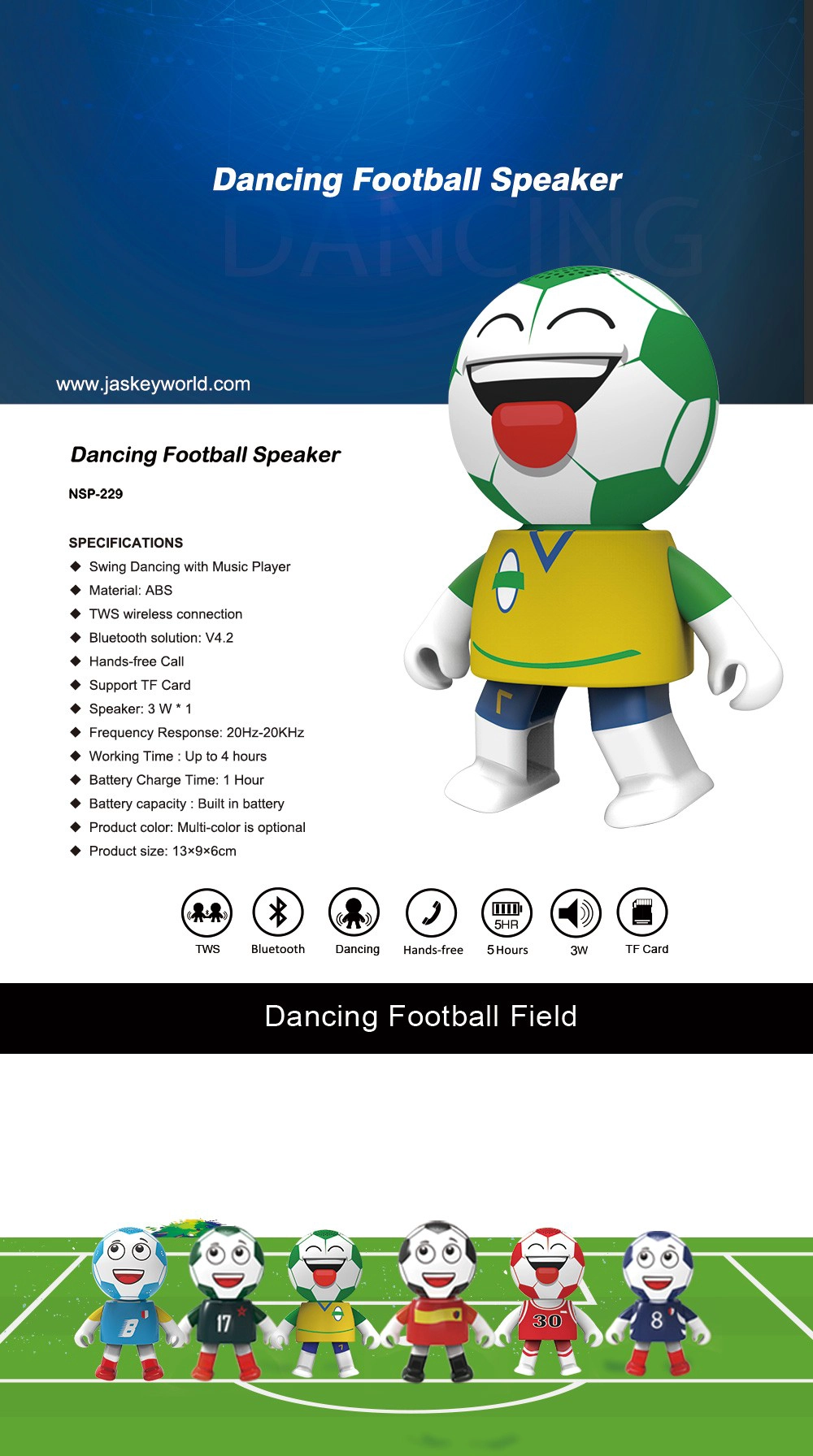 Dancing Robot Bluetooth Speaker