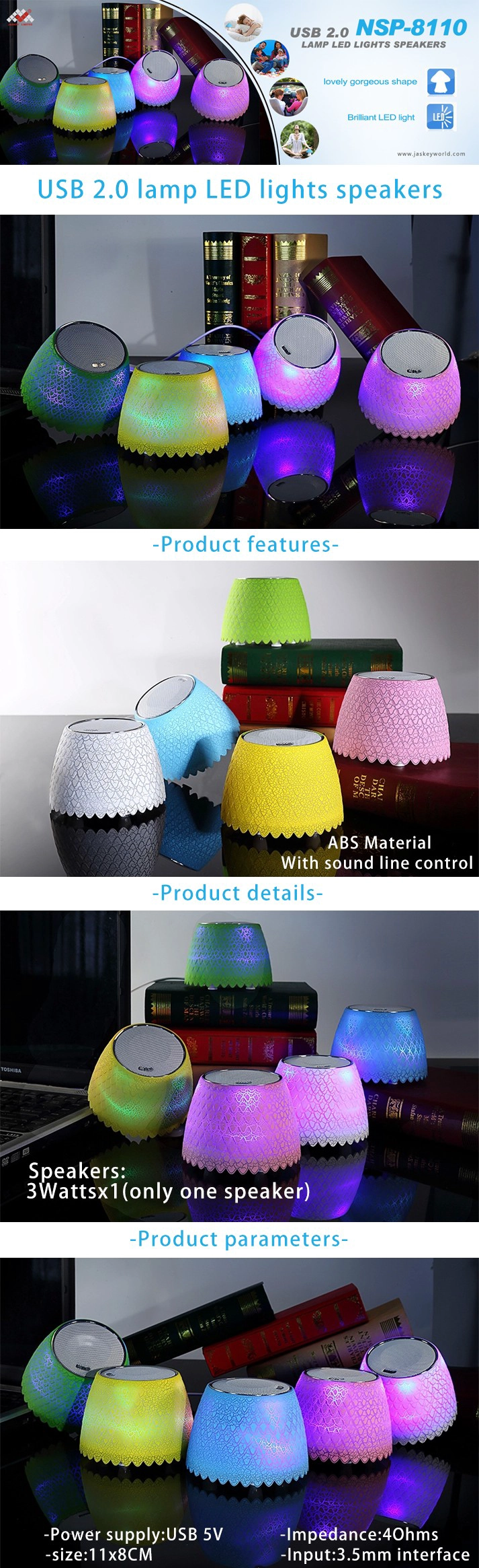 Wireless Led Bluetooth Speakers