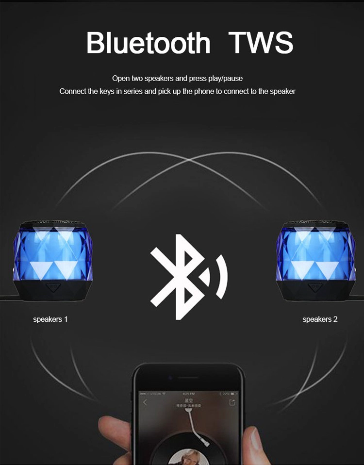 Wireless Speaker With Led Flashing