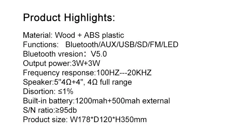 Led wireless Speaker