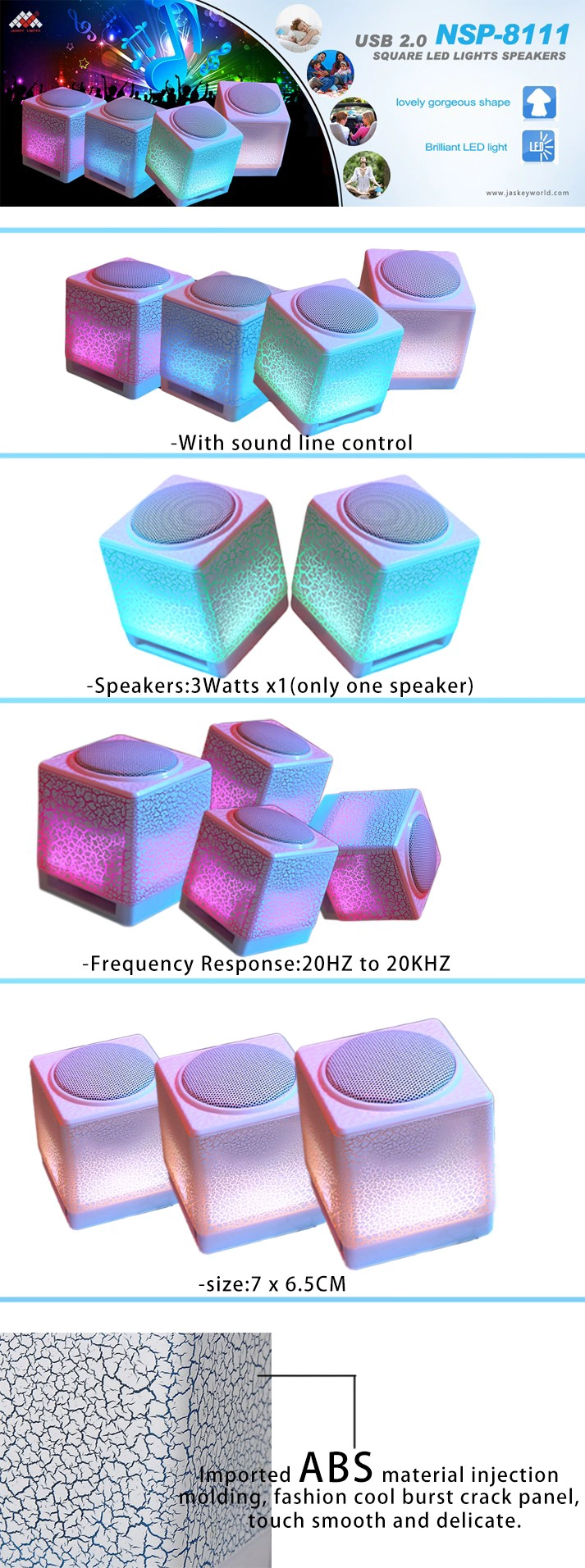 Bluetooth Speaker With Led Lights 