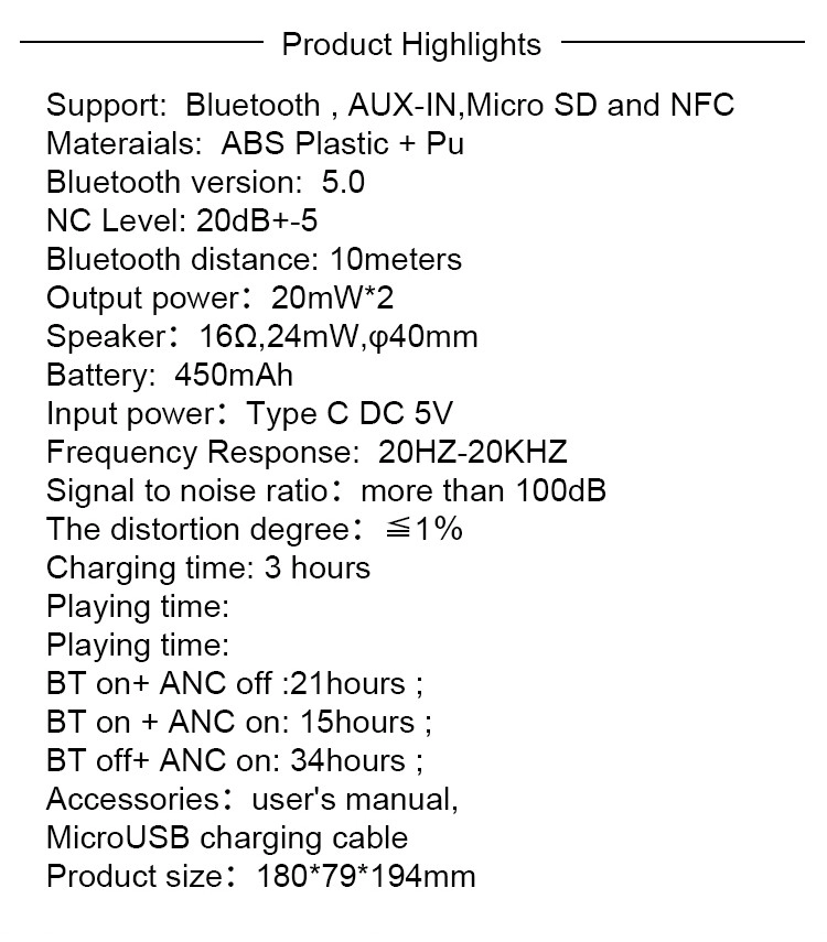 Active Noise Cancelling Wireless Headphone