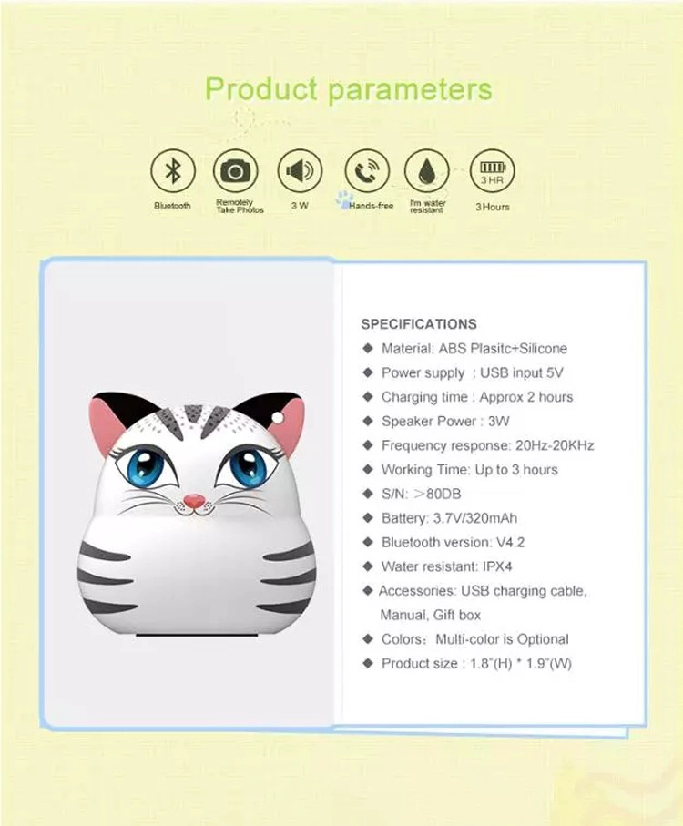 Mini Animal Bluetooth Speaker