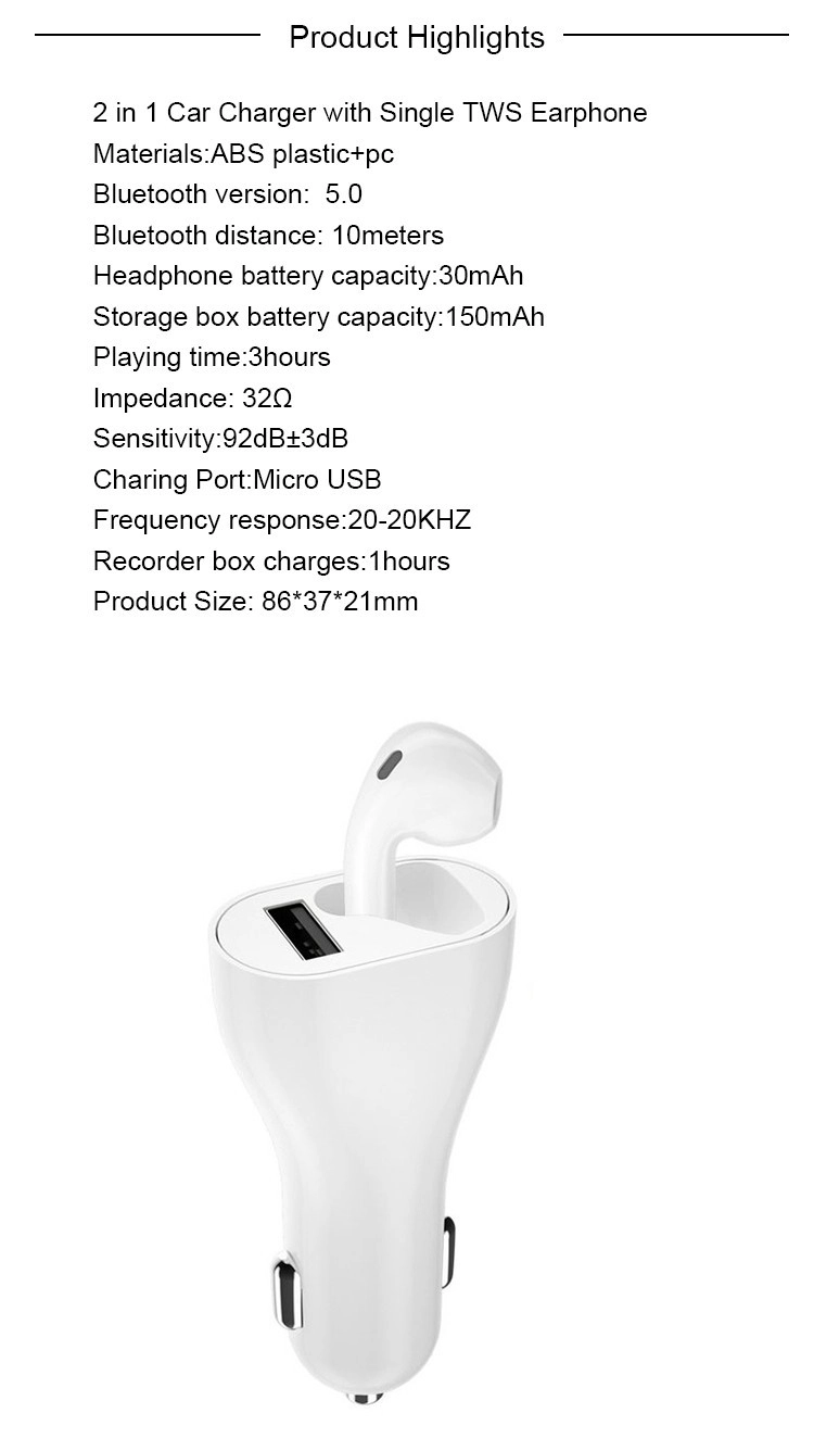 China single ear bluetooth earbud