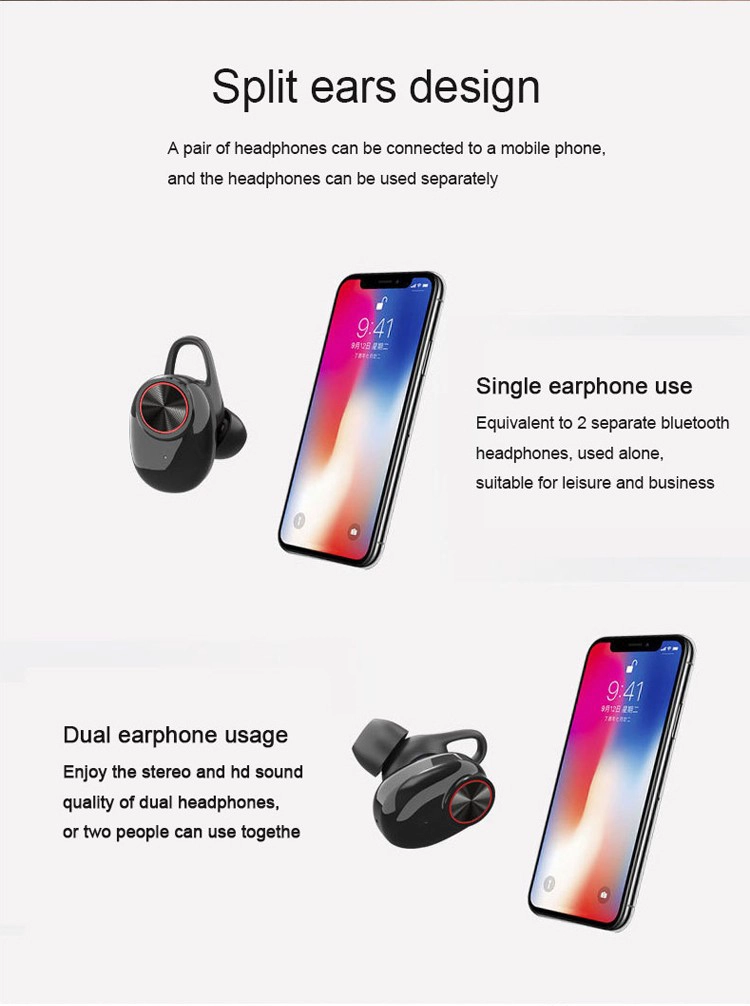 True Wireless Bluetooth Earbuds