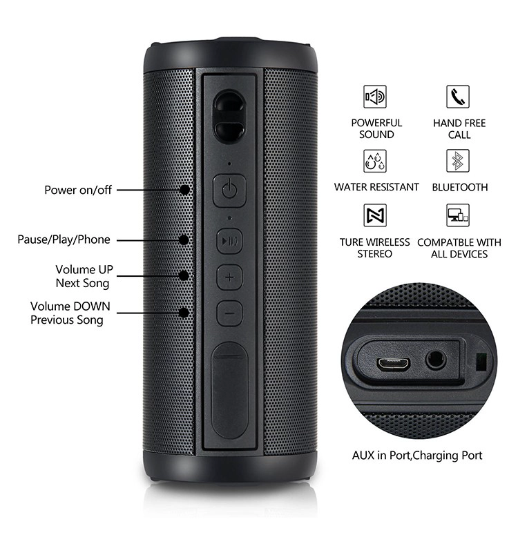 Waterproof Wireless Speaker