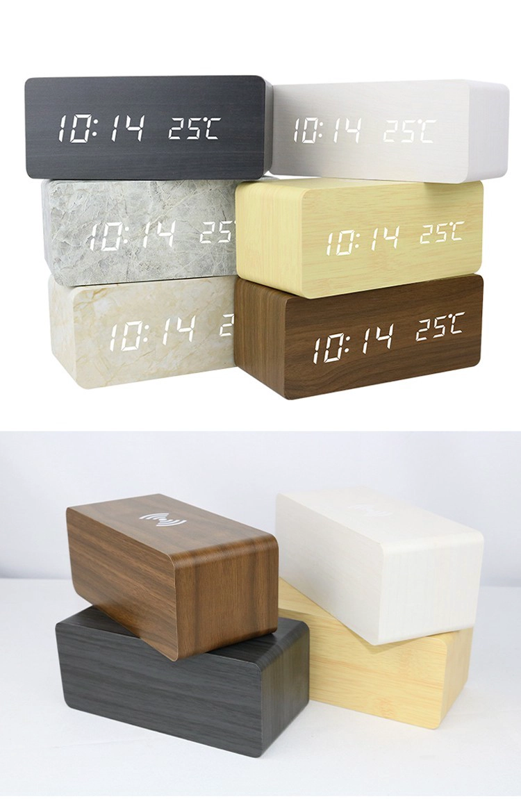 wireless charging alarm clock