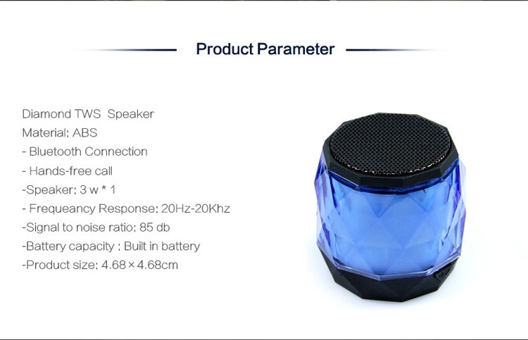 Wireless Speaker With Led Flashing