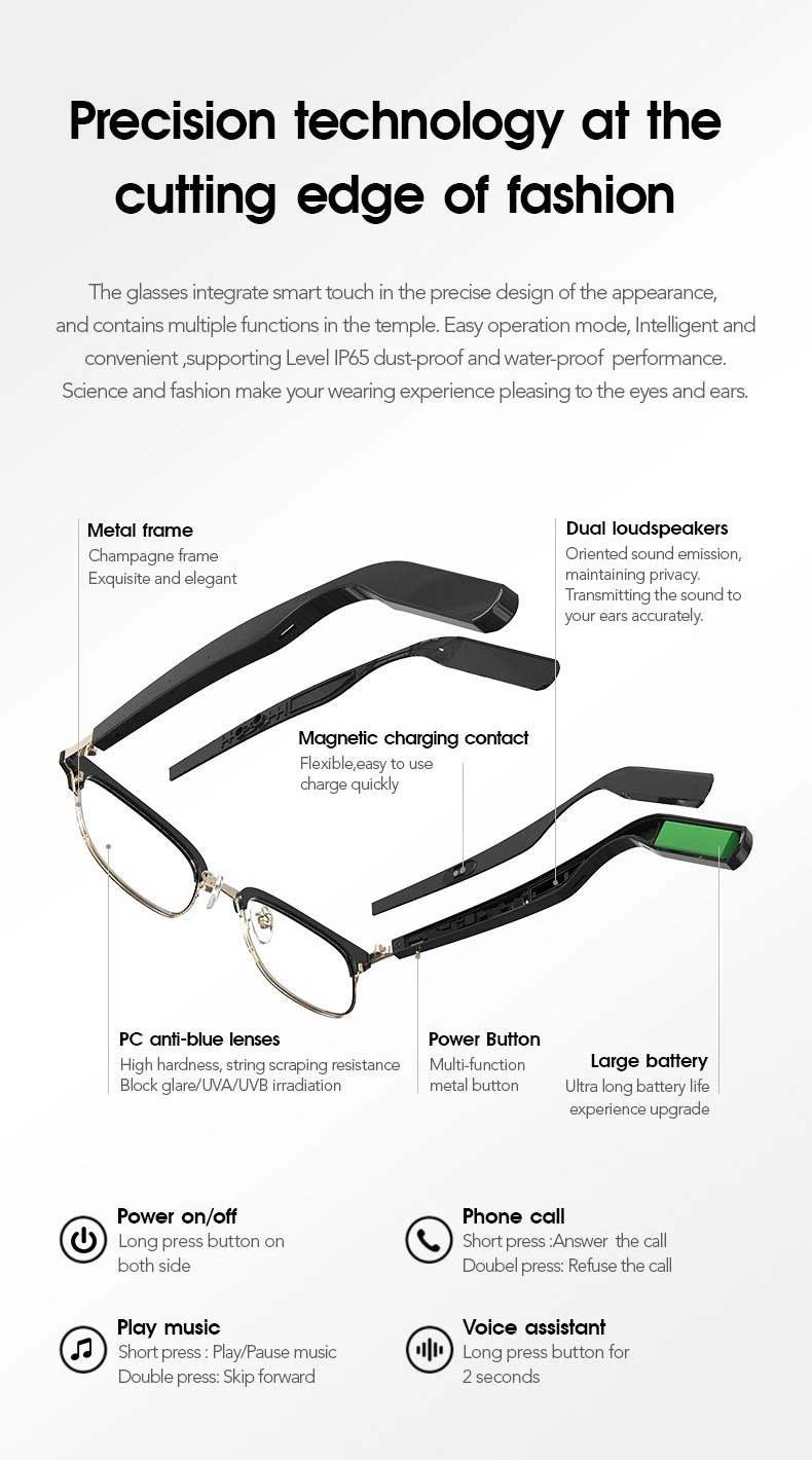 glasses with speakers supplier in china