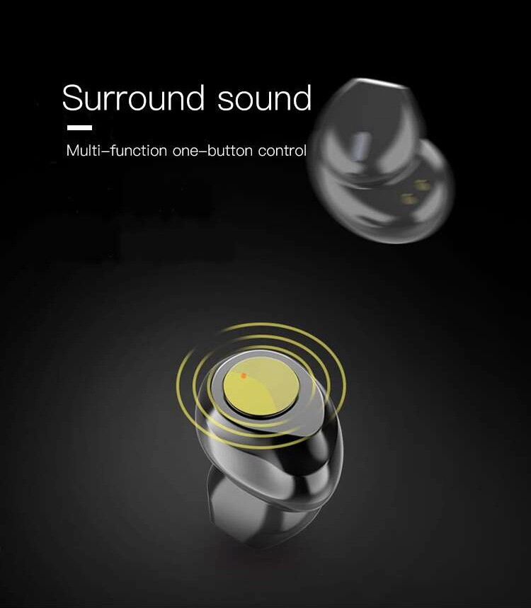 Bluetooth 5.0 Headset Tws Wireless Earphones Twins Earbuds 5d Stereo Headphones