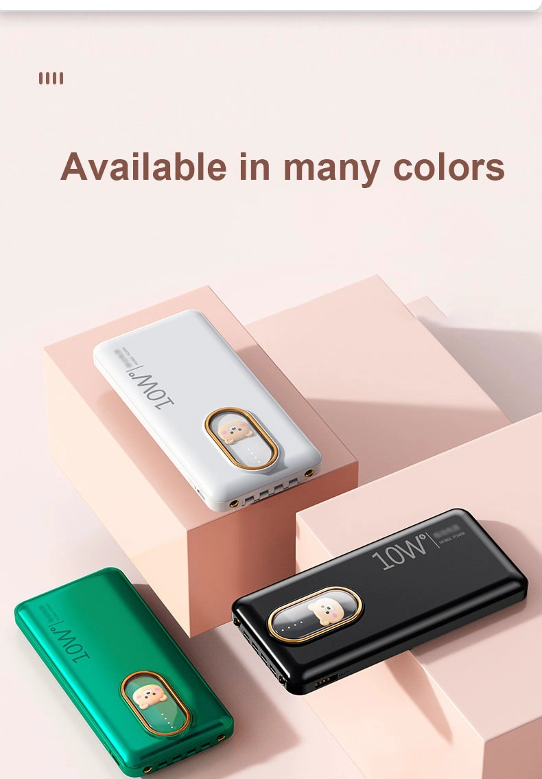 Pay attention to portable outdoor cartoon power bank