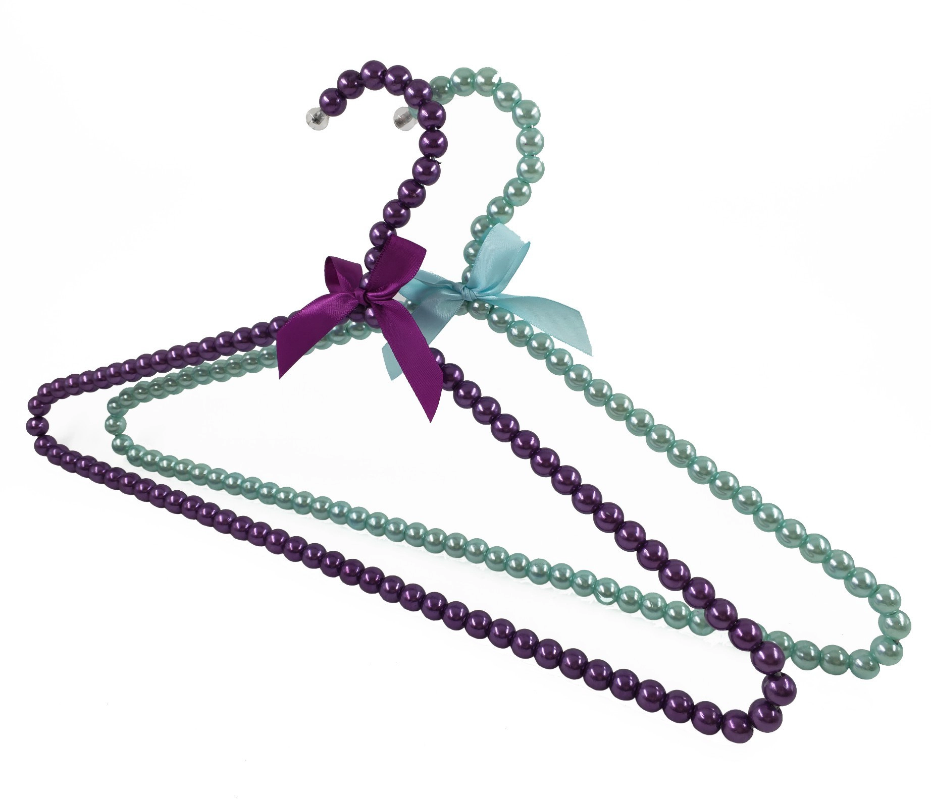 Beau cintre de perles élégant personnalisé coloré avec bownote