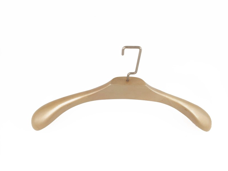 Cintre en bois de cintre de femmes en bois d'or pour des vêtements de femmes