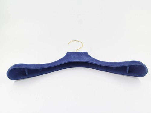 LY028 cabide de veludo azul unisex cabide personalizar cor reunindo cabide