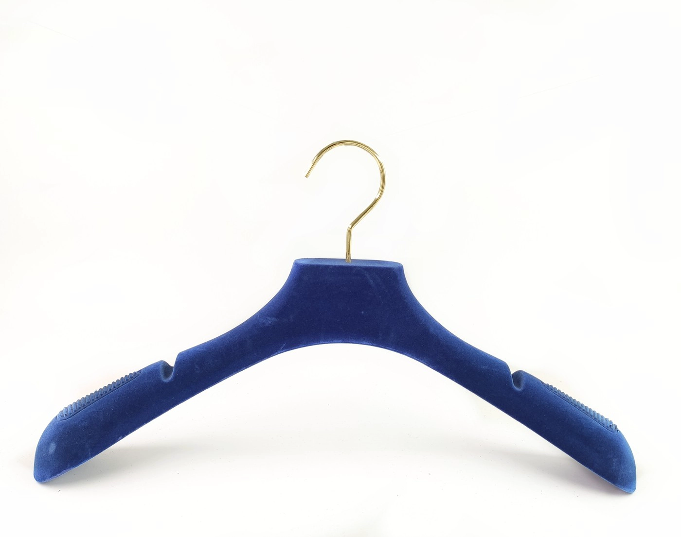 LY028 cabide de veludo azul unisex cabide personalizar cor reunindo cabide