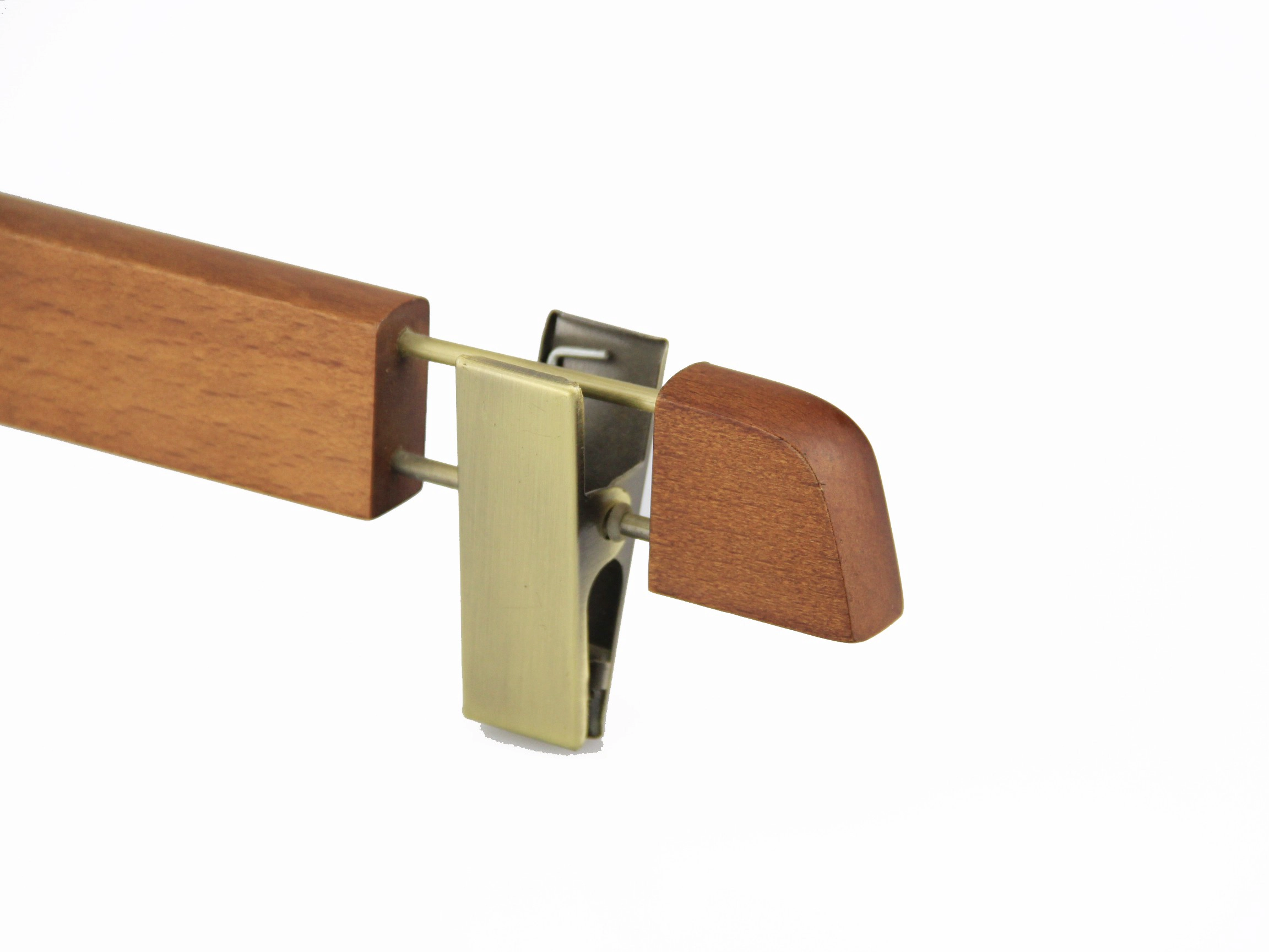Suspensión de madera inferior de MBW-003 lujo marrón con logo de chapa