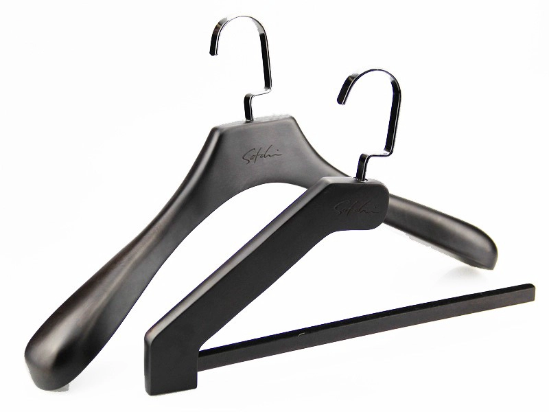 China MSW-001 luxury beech wood coat hanger unique pants hanger for men manufacturer