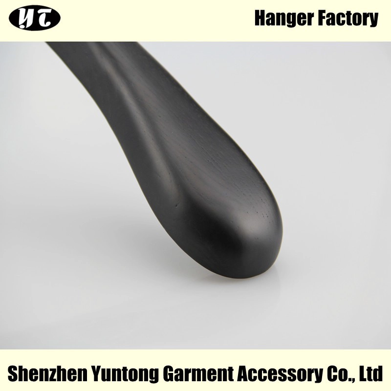 MTW-006 custom zwarte beukenhouten hanger heren kleerhanger