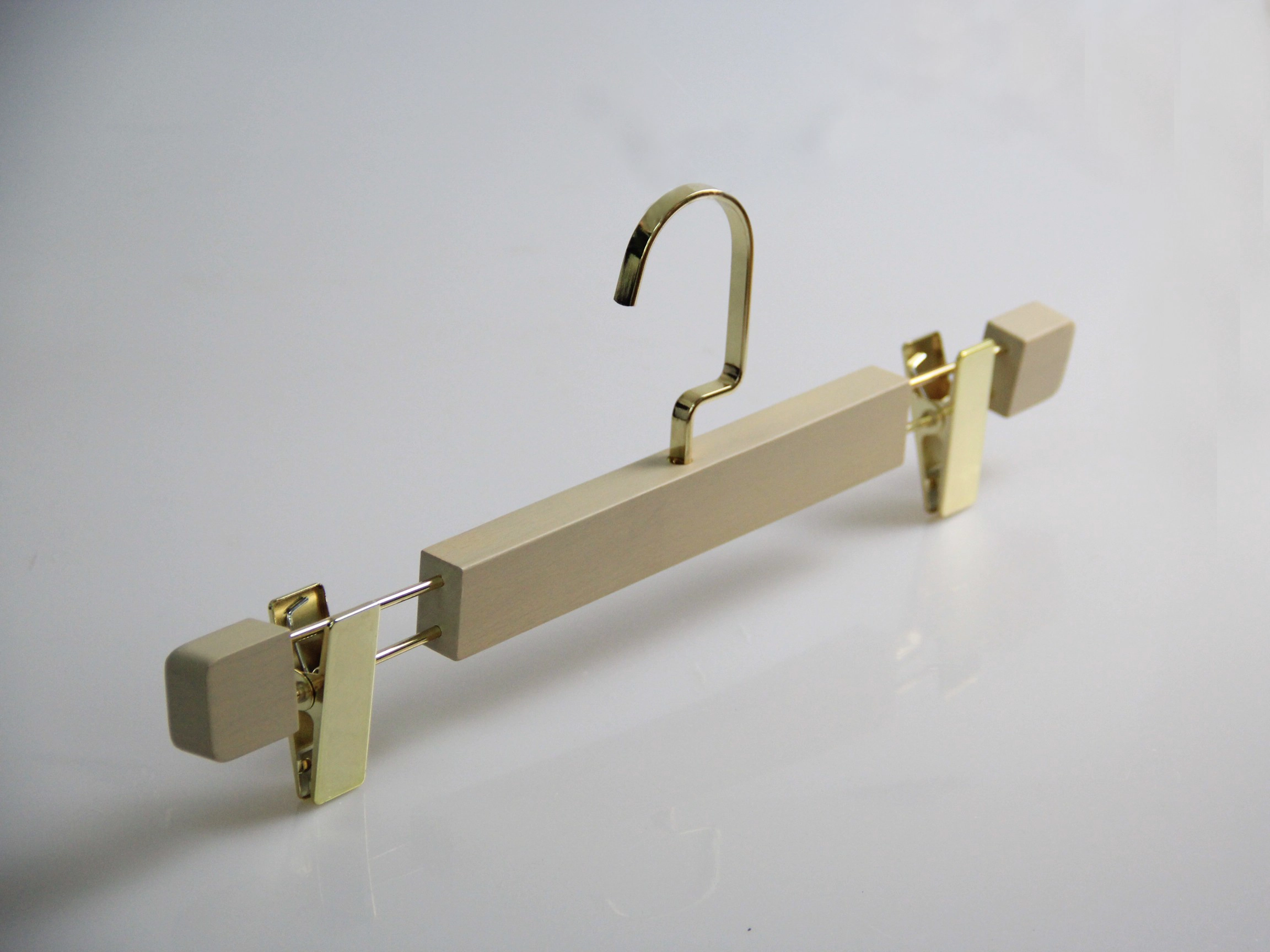 WBM-006 high end customized wooden pants hanger for women