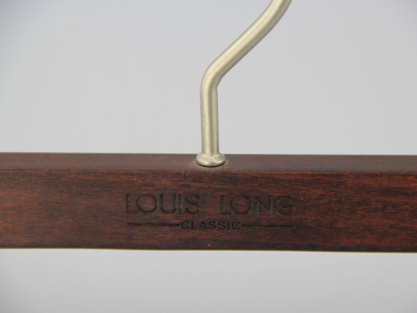 WBW-004 Custom white wood skirt hanger pant hanger