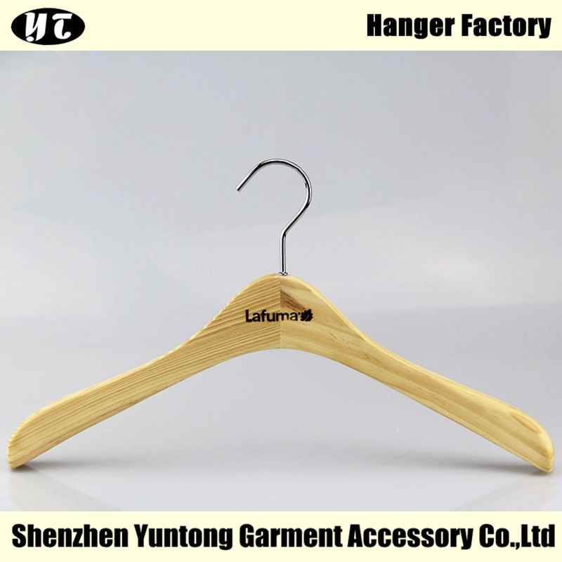 WSW-007 vrouwen kleding Hanger in natuurlijke houten afwerking
