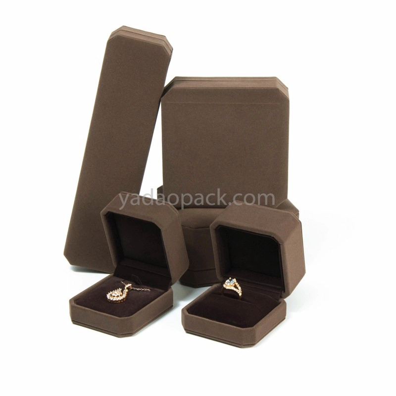Venta caliente caja de terciopelo caja de joyas serie