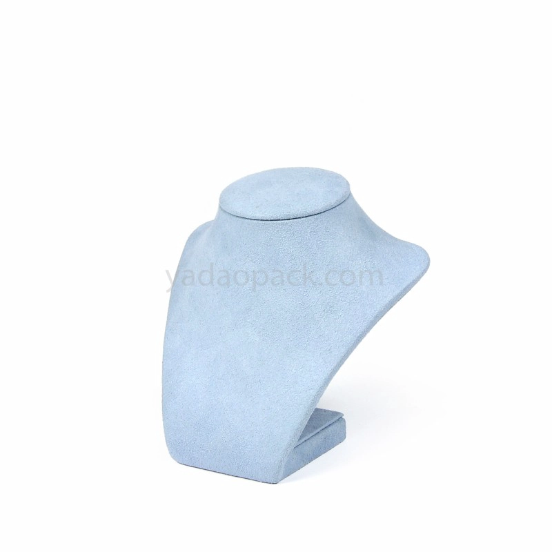 Luxury Classic Blue velvet Covered Jewelry Display Stand For Earrings Ring Necklace Jewelry Display