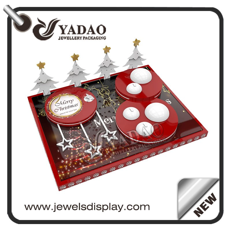 China 2017 Autumn New Design of jewelry display set designed for this Christmas with customzied color and size for ring and necklace display. manufacturer