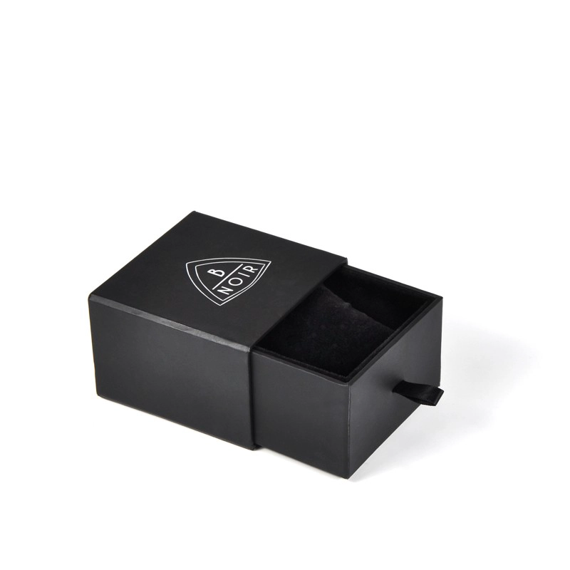 China Black dawer paper box with pillow for bracelet custom color logo manufacturer