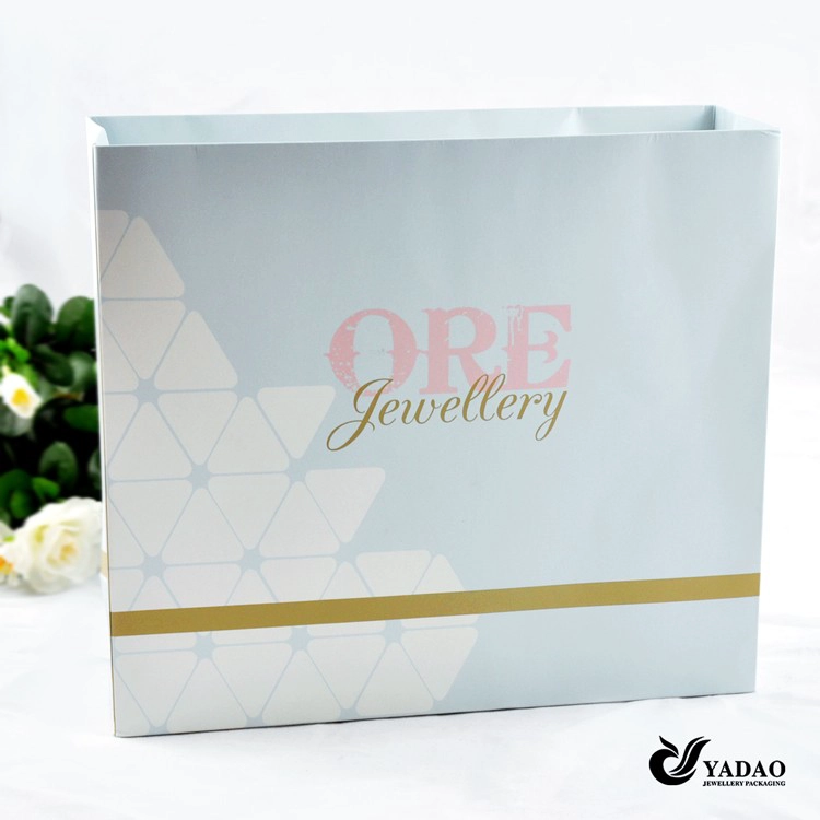 China Chinese jewelry packing manufacturer of Elegant different types unique jewellery packaging bags , gift shopping bags and hand bags wholesale manufacturer